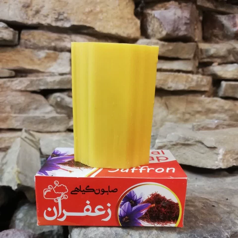 صابون زعفران ضدباکتری جوانسازی ضدلک