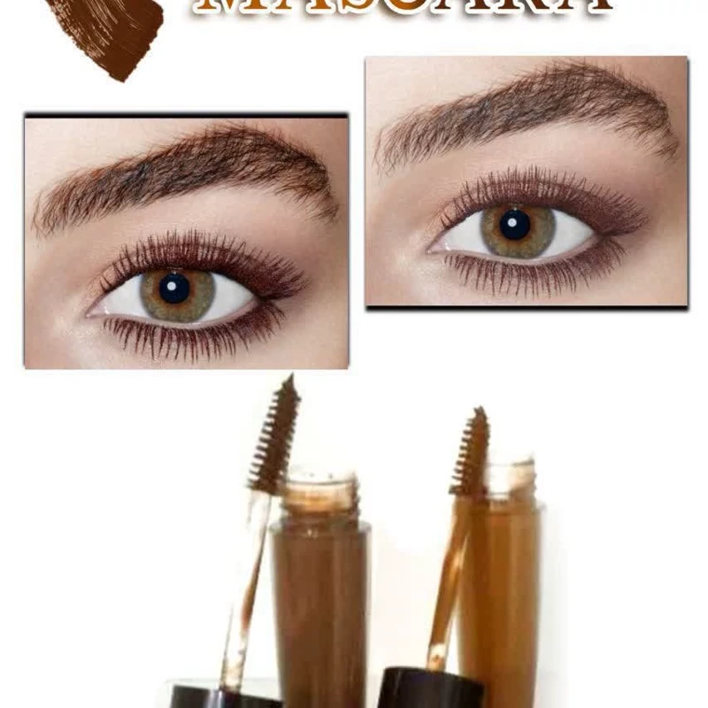 ریمل ابروو چشم گیاهی رنگی قهوه ای