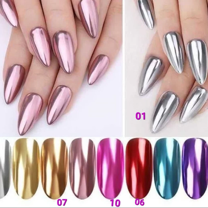 لاک ناخن   اینه ای  مدل لیزل اورجینال